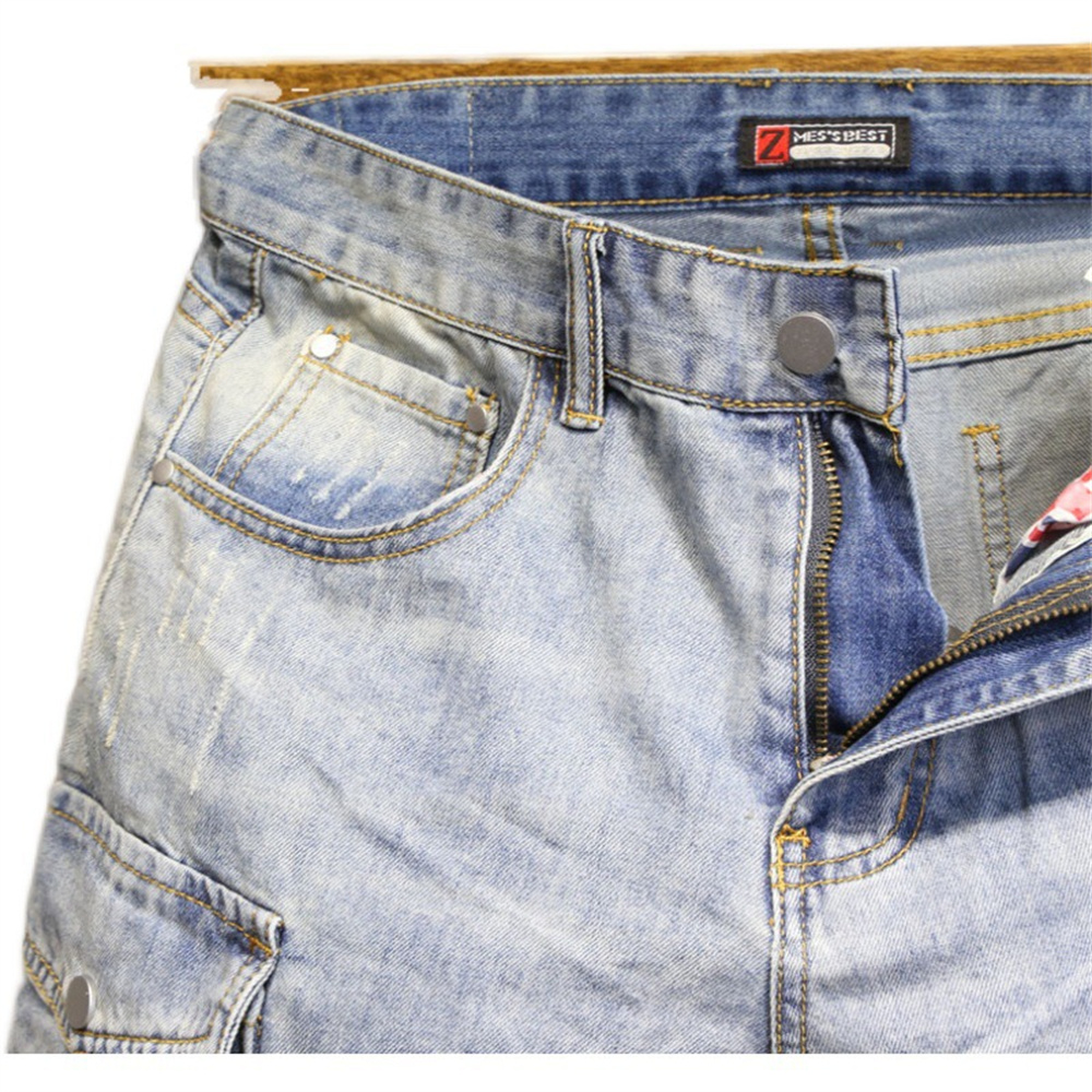 ファッションブランド メンズジーンズショートパンツ ホール  - Streetwear Brand Denim のレビューと価格